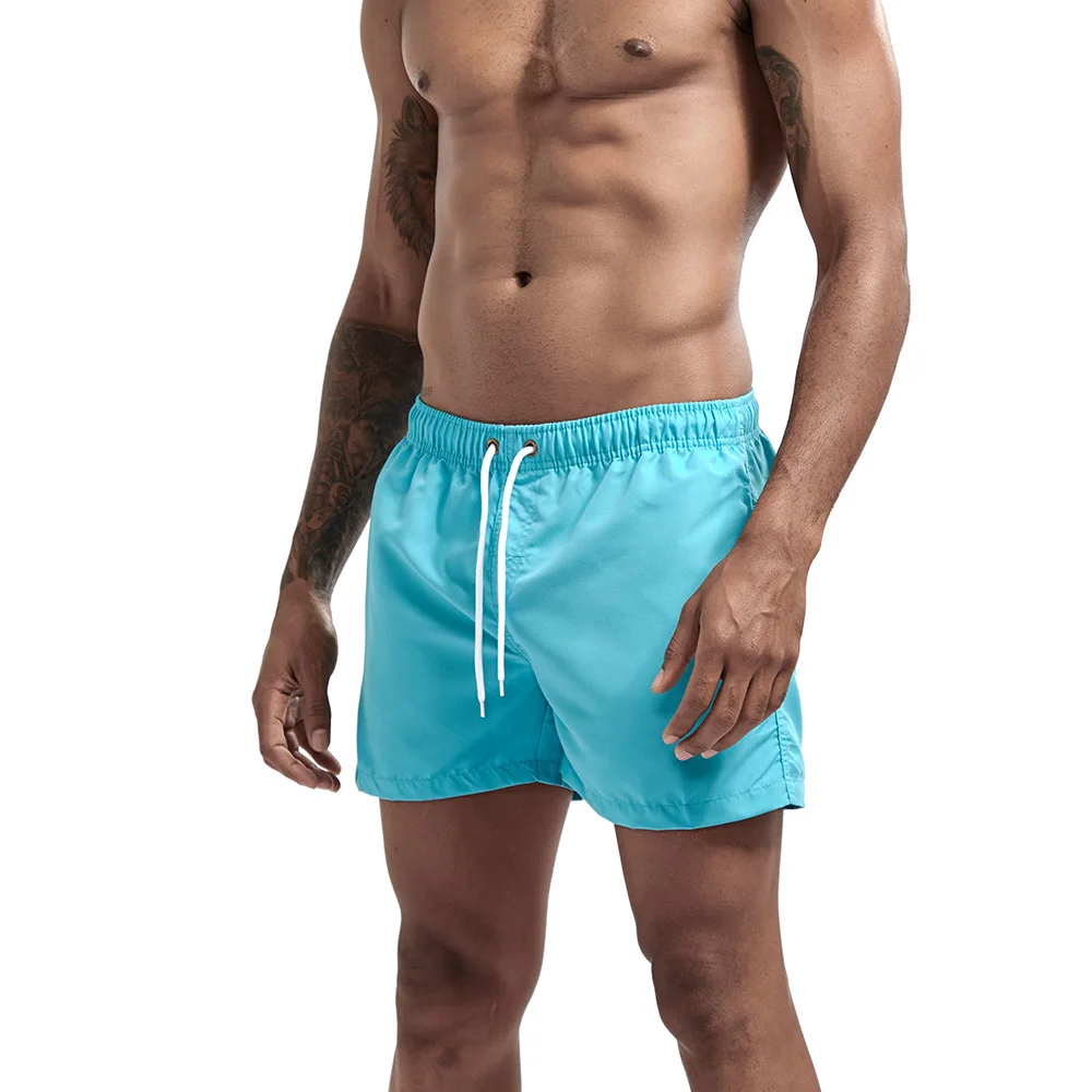 Men's sport running beach Short board pants Hot sell swim trunk pants Quick-drying with pocket male surfing shorts GYM Swimwear