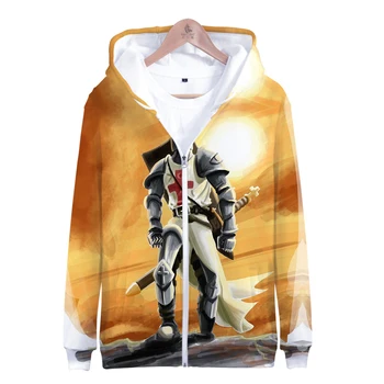 

Knights templar 3D From Tarkov Zipper Hoodies print Casual Women and men Casual 3D 2019 Hot Sale cool Zipper hooded Plus Size