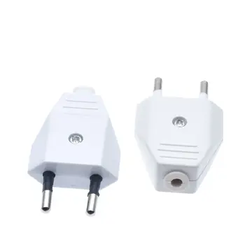 

1 Pcs German Type European 2 Pin Plugs Network Cables 2.5A 220V Electric Contact