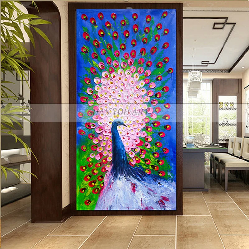 High-Skills-Artist-100-Super-Large-Size-Peacock-Oil-Painting-On-Canvas-Hand-Painted-Abstract-Peacock (1)