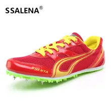 Профессиональная спортивная обувь для мужчин и женщин; дышащие кроссовки с шипами; Студенческая обувь для тренировок; кроссовки для бега; D0445