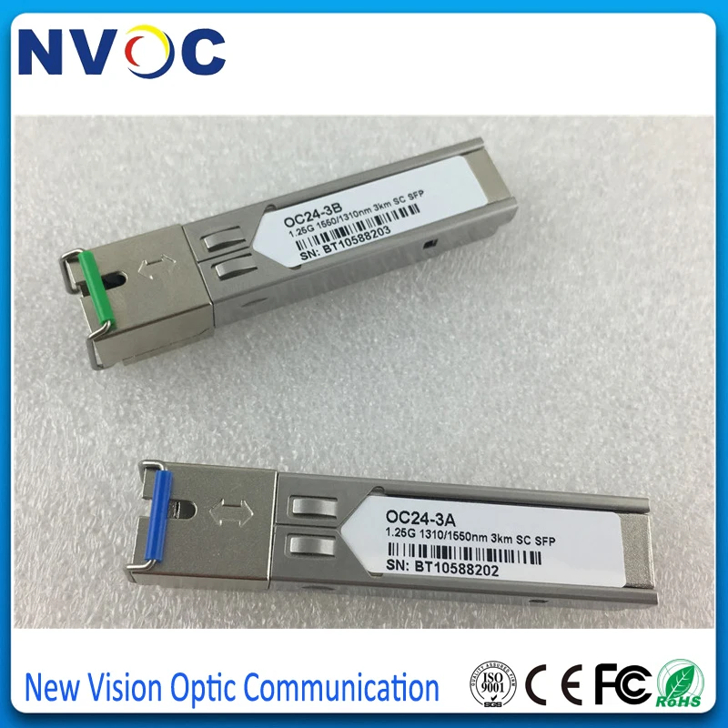 3 км BiDi SFP 1G (двунаправленный WDM 1 25 Гбит/с SC) DOM/DDM/DDMi (GLC BX D GLC U D/U A/B 1310/1550)