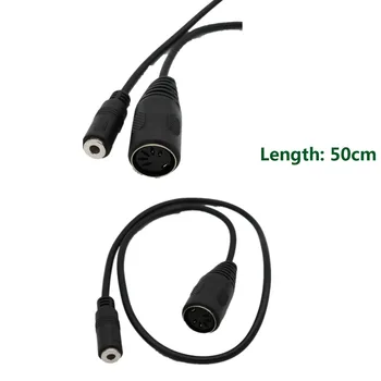 

1pc DIN 5 Pin MIDI Female Jack To 3.5mm 1/8" Female Stereo Extend Audio Adapter Cable 0.5m 1m 1.5m