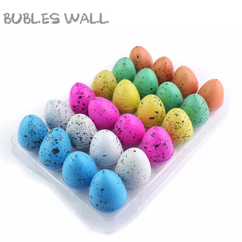 

24pcs/lot 4 x 5 cm Novelty Gag Toys Children Toys Cute Magic Hatching Growing Dinosaur Eggs For Kids Educational Toys Gifts