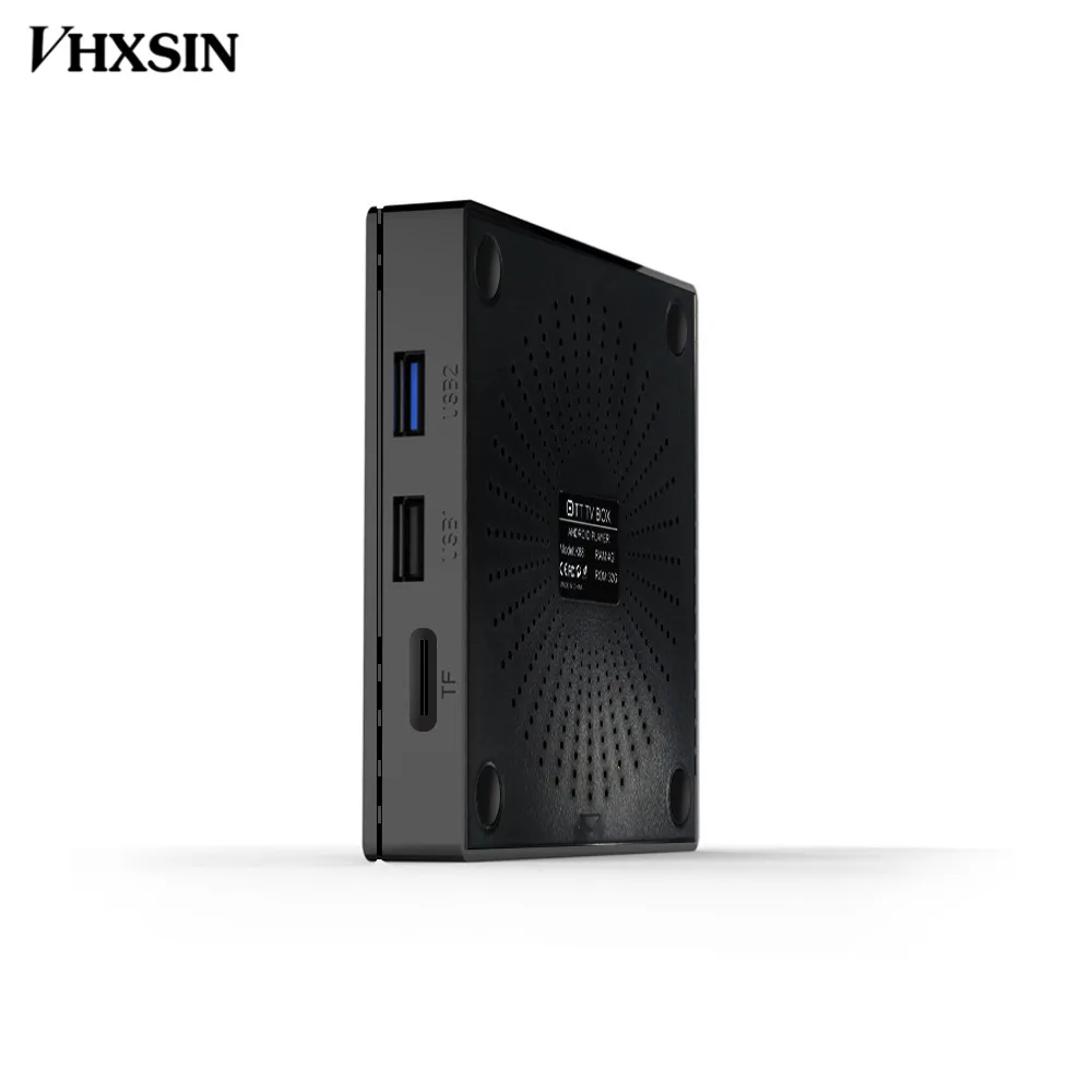 ТВ приставка VHXSIN 10 шт./лот X88 max plus RK3328 4 + 64G HEVC H.265 поддержка для Android 9 0