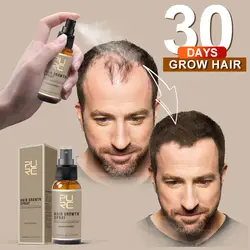 PURC новый продукт 30 мл Уход за волосами лечение для мужчин t волосы имбирь роста спрей экстракт от выпадения волос/борода Growthing волос для