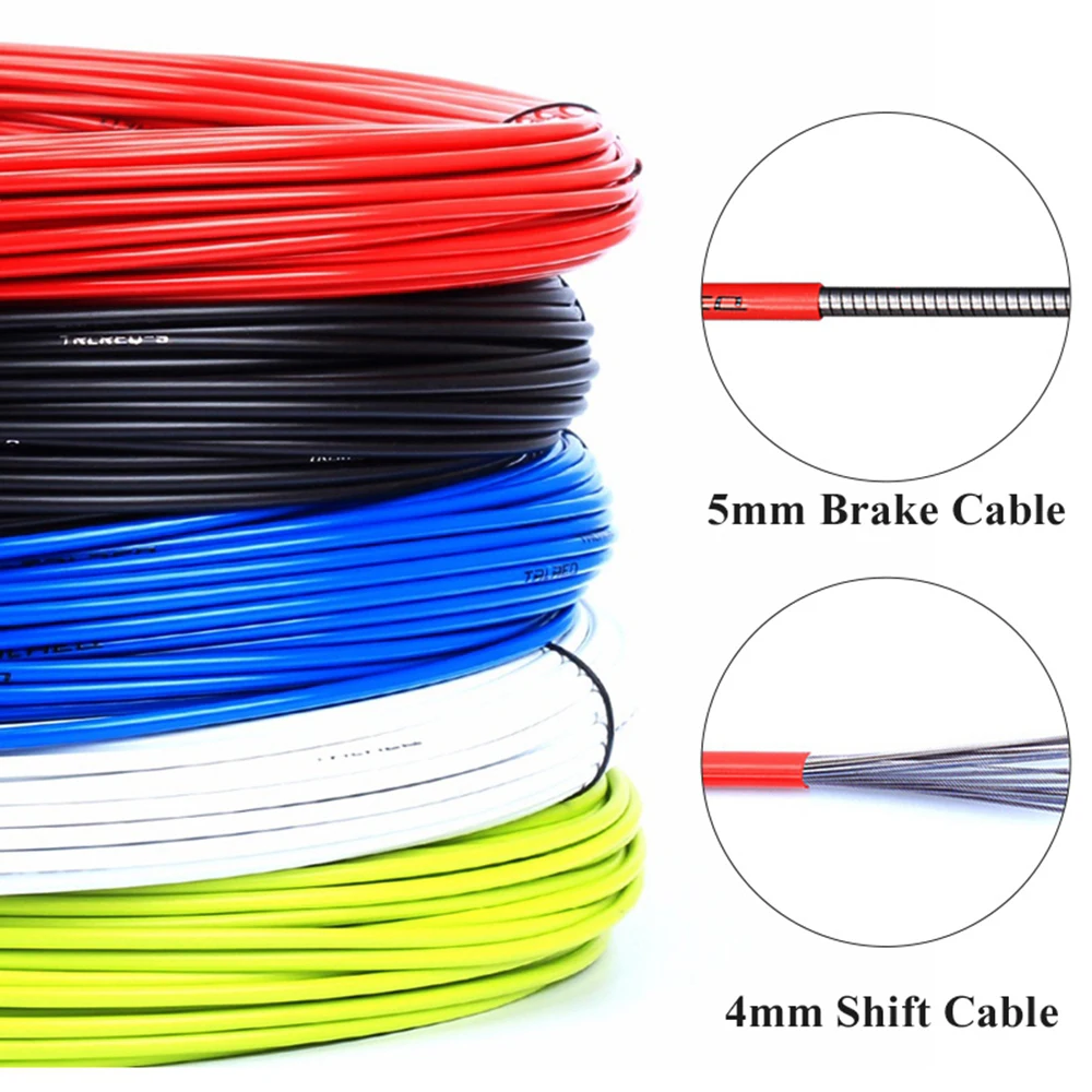 3m 4mm-5mm Bicycle Brake Cables Line Pipe Bike Shifters Derailleur Cable MTB Road Bike Shift Cable W