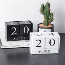 Деревянный календарь, сделай сам, ежедневник, настольный календарь, органайзер, блок, подставка для дома, офиса, Декор, деревянный вечный календарь