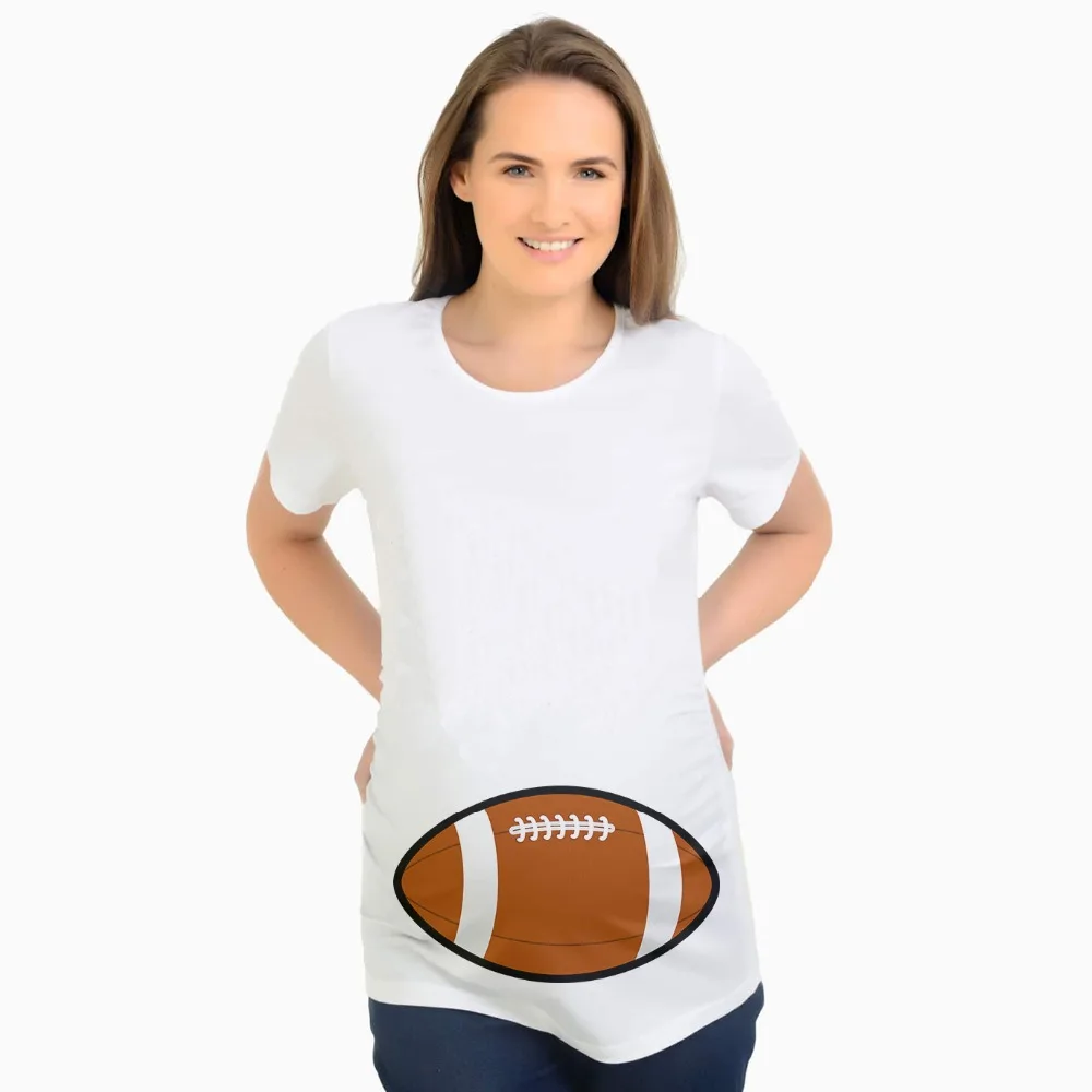 

Brand New Rugby print Maternity T-shirts for Pregnant Women Slim Top Pregnancy T Shirts Gravidez Ropa Premama Embarazadas Hot