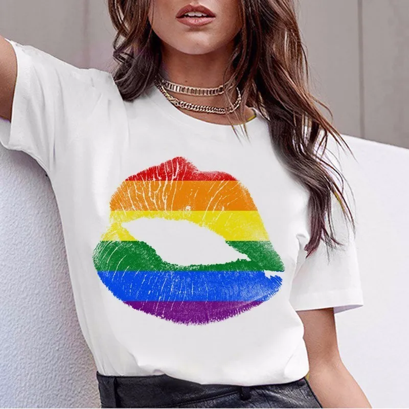 LGBT футболки для женщин новая футболка с надписью Gay Pride Женская Радужная Love Is