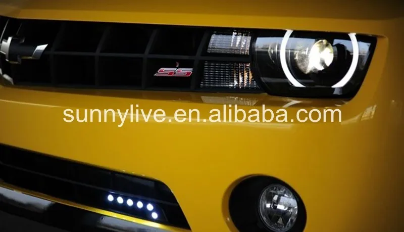 Для CHEVROLET Camaro 2009- год светодиодный головной фонарь черный корпус