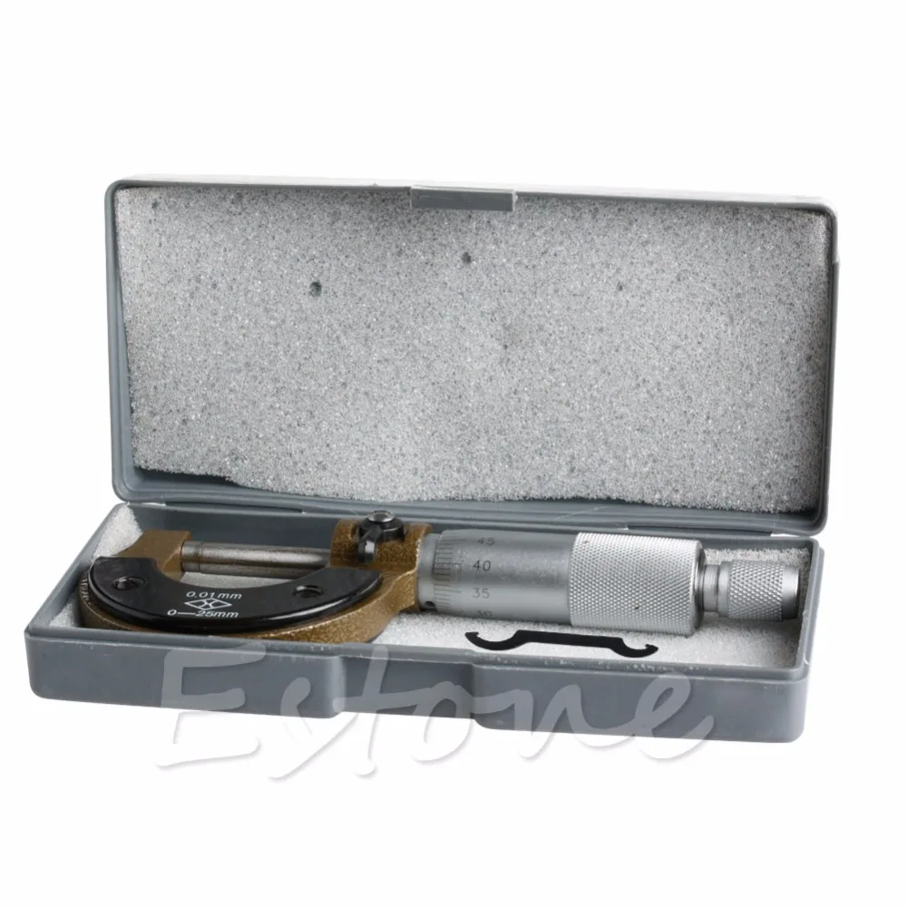 

High Quality Outside External Metric Gauge Micrometer Machinist Measuring 0-25mm W329