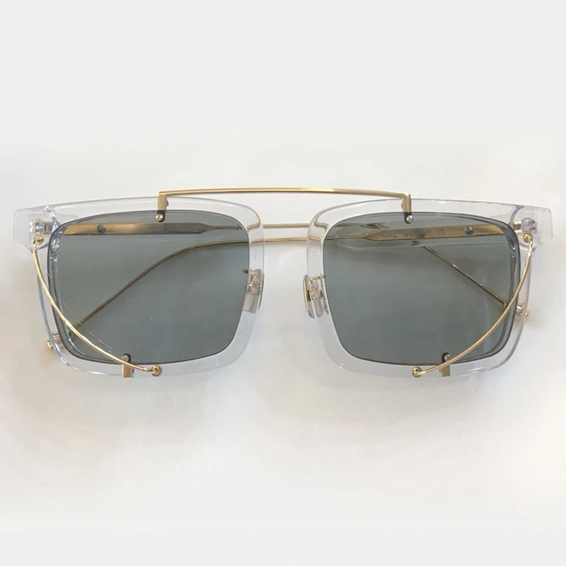 Элитный бренд солнцезащитные очки Металл смесь ацетат кадр Квадратные Солнцезащитные очки с оригинальной упаковке Оттенки для Для женщин