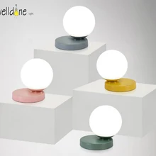 Светодиодный, современный, Круглый, Настольный светильник, разноцветный, металлический светильник для спальни, гостиной