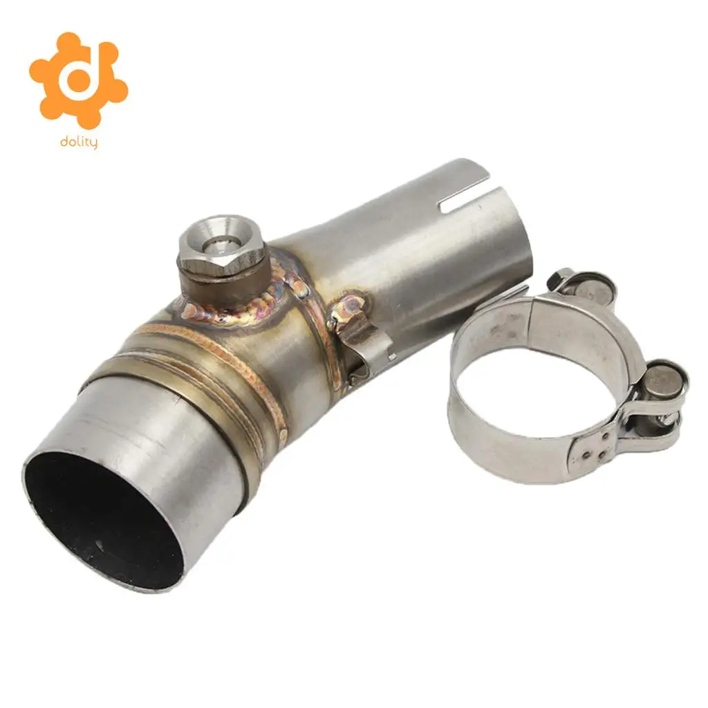Exhaust Mid Section Link Pipe Connect Elbow Tubes for Kawasaki ER6N