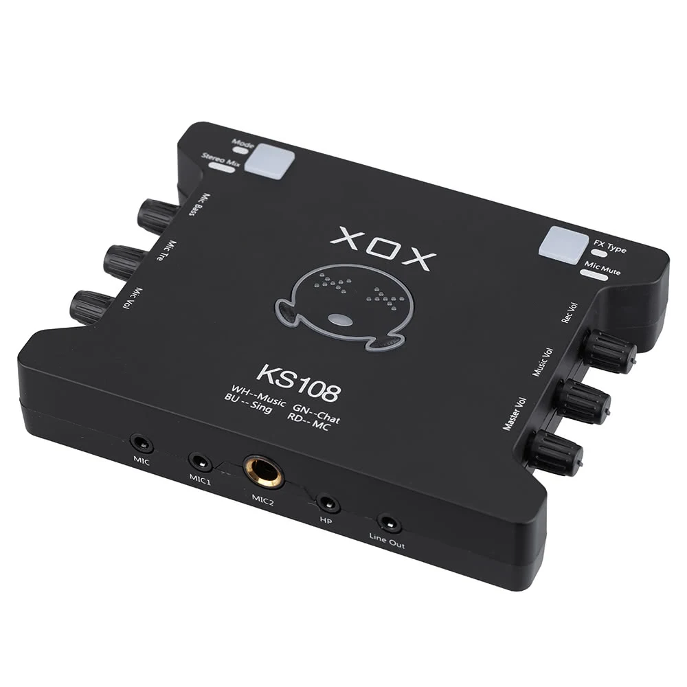 Мини Внешний USB звуковая карта интерфейс микрофона для ПК компьютера ноутбука