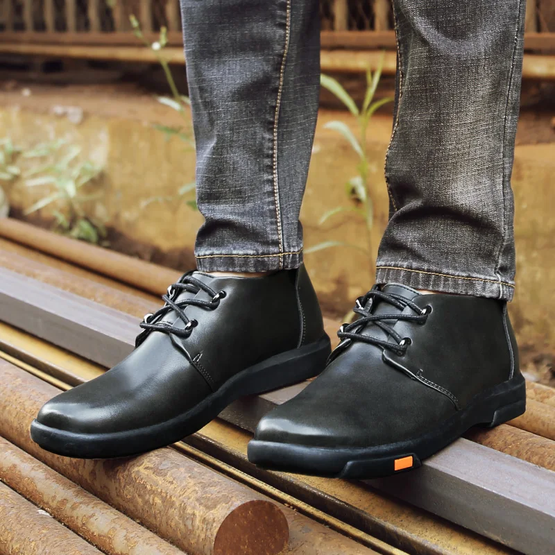 Ботинки martin; мужские кроссовки из натуральной кожи с мехом; теплые зимние ботинки; мужские Ботильоны; Мужская обувь; Повседневная модная обувь для мужчин; k15