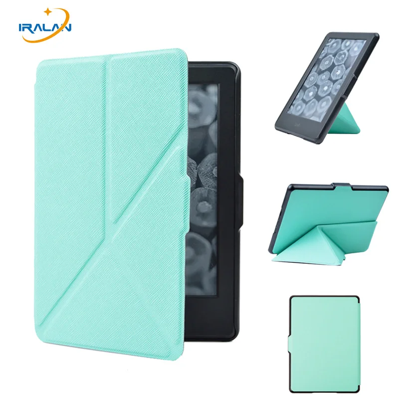 

High quality origamil PU leather stand smart case for 2016 All-New Kindle (8th Generation 2016) ereader cover+screen film+stylus