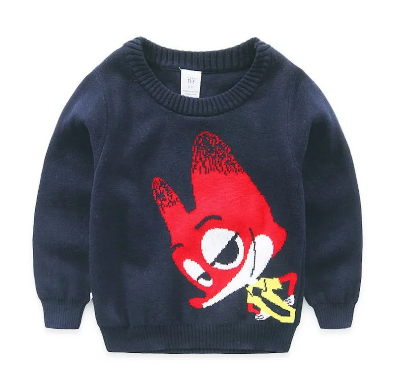 Брендовый свитер для мальчиков и девочек на весну и осень; детская одежда; roupas infantis menina; детская одежда; вязаные свитера для мальчиков и девочек с рисунком
