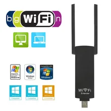 2.4GHz 300mbps USB Wireless WiFi Repeater Signal Amplifier with Dual antenna Signal Booster WiFi Range Extender