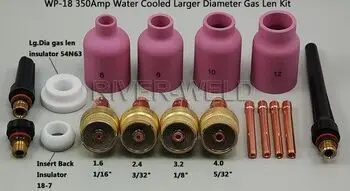 

17PCS TIG Consumable KIT Large Diameter Alumina Nozzle Gas Lens Collet Bodies Fit TIG Torch PTA DB SR WP 17 18 26 Series M327
