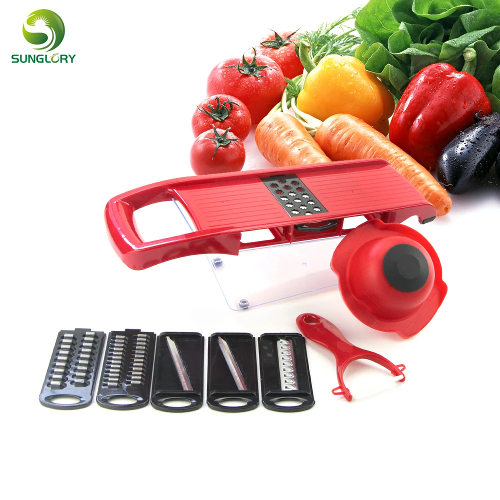 Creative Mandoline Slicer Julienne Slicer Vegetable Slicer Set With 6 Interchangeable Stainless