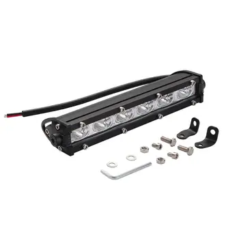 

8inch 18W Automobile LED Light Bar Single Strip Light Spot Driving Illumination For Auto Off-Road Vehicles Truck Motor