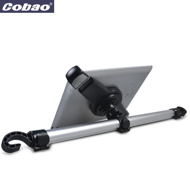 Cobao Универсальная металлическая алюминиевая подставка для планшета для iPad, автомобильный держатель на заднее сиденье, подголовник, держатель для планшета iPad air pro 9,5 9,7 12,9 13