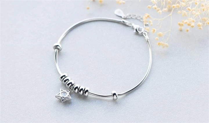 TOYOOSKY популярный кулон 925 уникальная серебряная звезда Круглый браслет с подвесками с цирконием для женщин браслеты и браслеты ювелирные изделия подарок