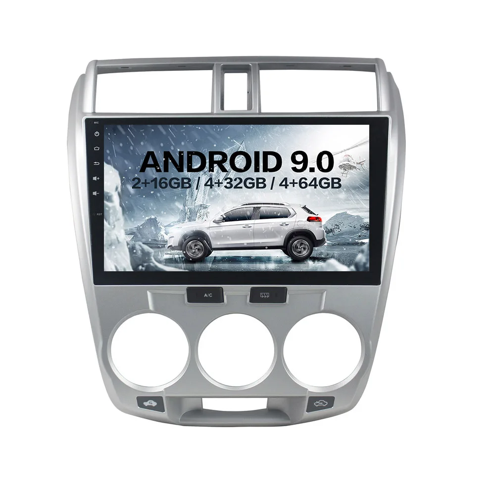 Excellent Android 9 4+64G DSP Car DVD Player GPS navigation For HONDA CITY 2006-2013 Silver head unit multimedia player tape recorder 1 Excellent Android 9 4+64G DSP Car DVD Player GPS navigation For HONDA CITY 2006-2013 Silver head unit multimedia player tape recorder 1