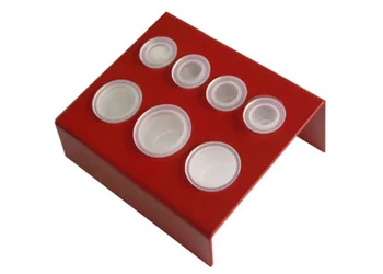 

10Pcs Red/Black Tattoo Ink Cup Holder Suply For Tattoo Gun Needle Ink Tips Grips Kits I231
