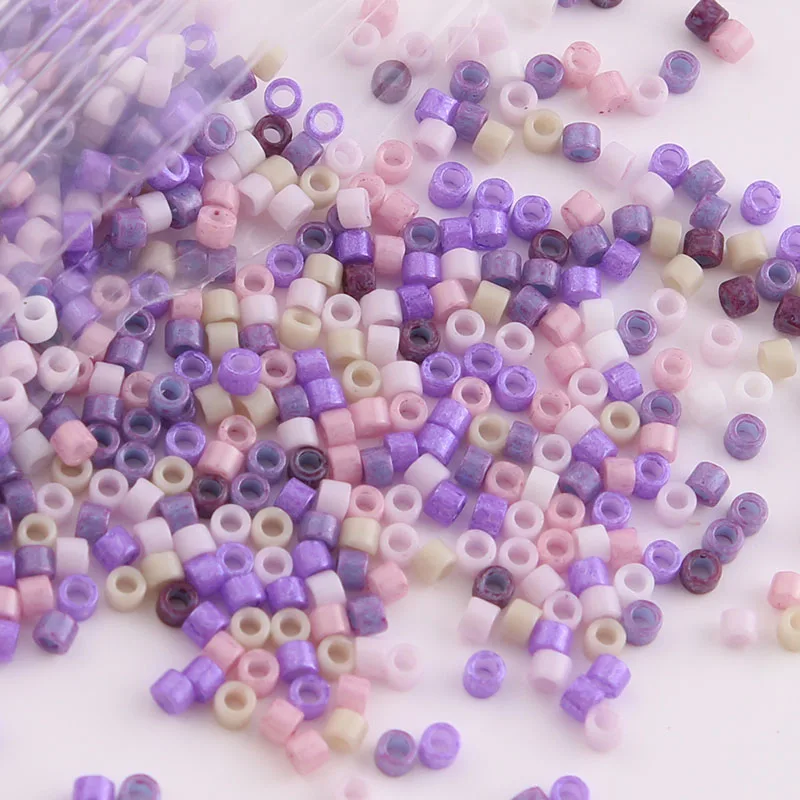 DB Multi 2 (3) Taidian 5grams Delica Beads 110 Miyuki SeedBeads For DIY Bead Weaving Beading Supplies Mix Color 1.6x1.3mm