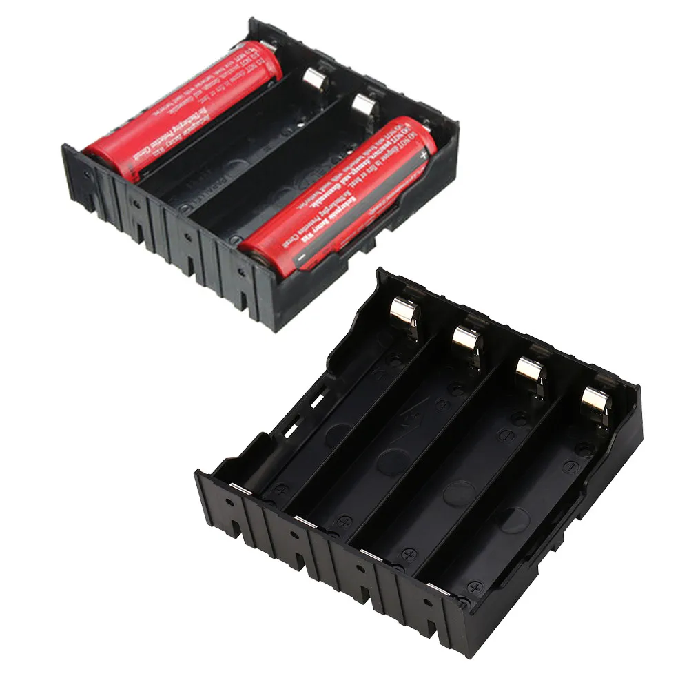 DIY Storage Box Holder Case For 4 x 18650 Rechargeable Battery Organizer Box 78x80x24mm Battery ...