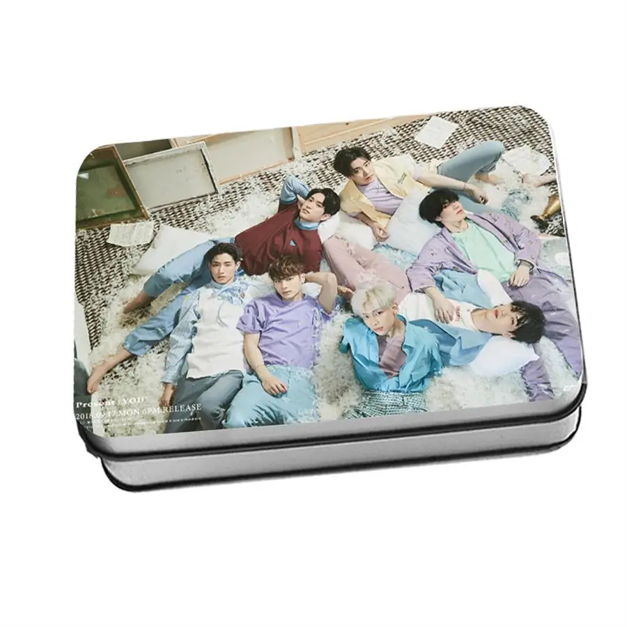 

Kpop GOT7 Present: You HD Collective Photocard Polaroid Lomo Photo Card with Metal Box 30pcs/set
