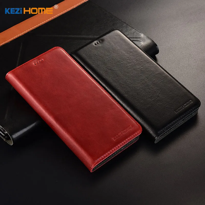 Чехол для zte Blade A2S KEZiHOME высокое качество из натуральной кожи Флип Стенд кожаный