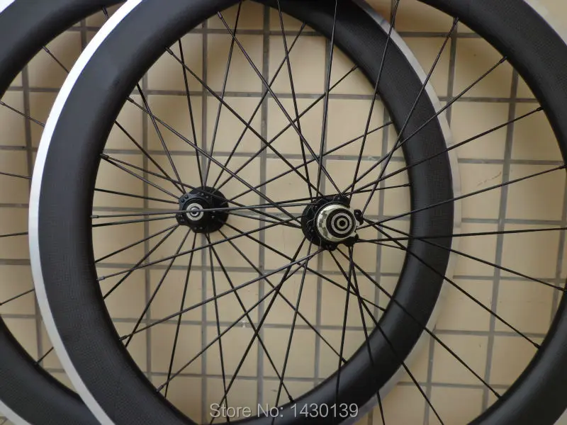 1 пара 700C 60 мм clincher rim дорожный велосипед Углеродные велосипедные колеса с Алюминиевая Рабочая поверхность тормоза+ ступицы+ aero спицы+ шампуры матовая отделка