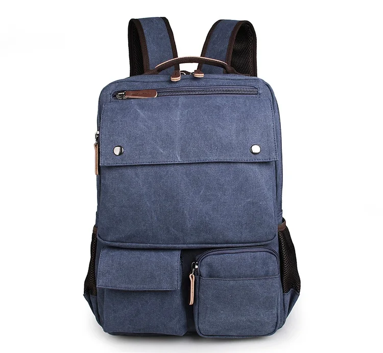 

Cheap Durable Canvas Unisex Travel Backpacks Rucksack 9022K