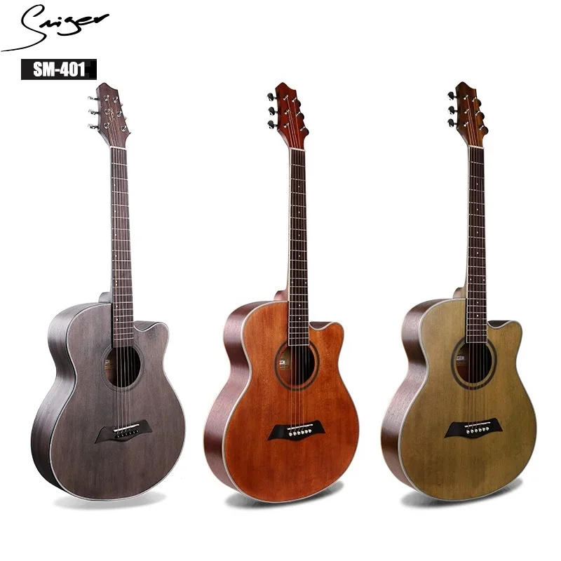 Гитара акустическая электрическая стальная струна Flattop 40 дюймов A Body Guitarra 6 струн