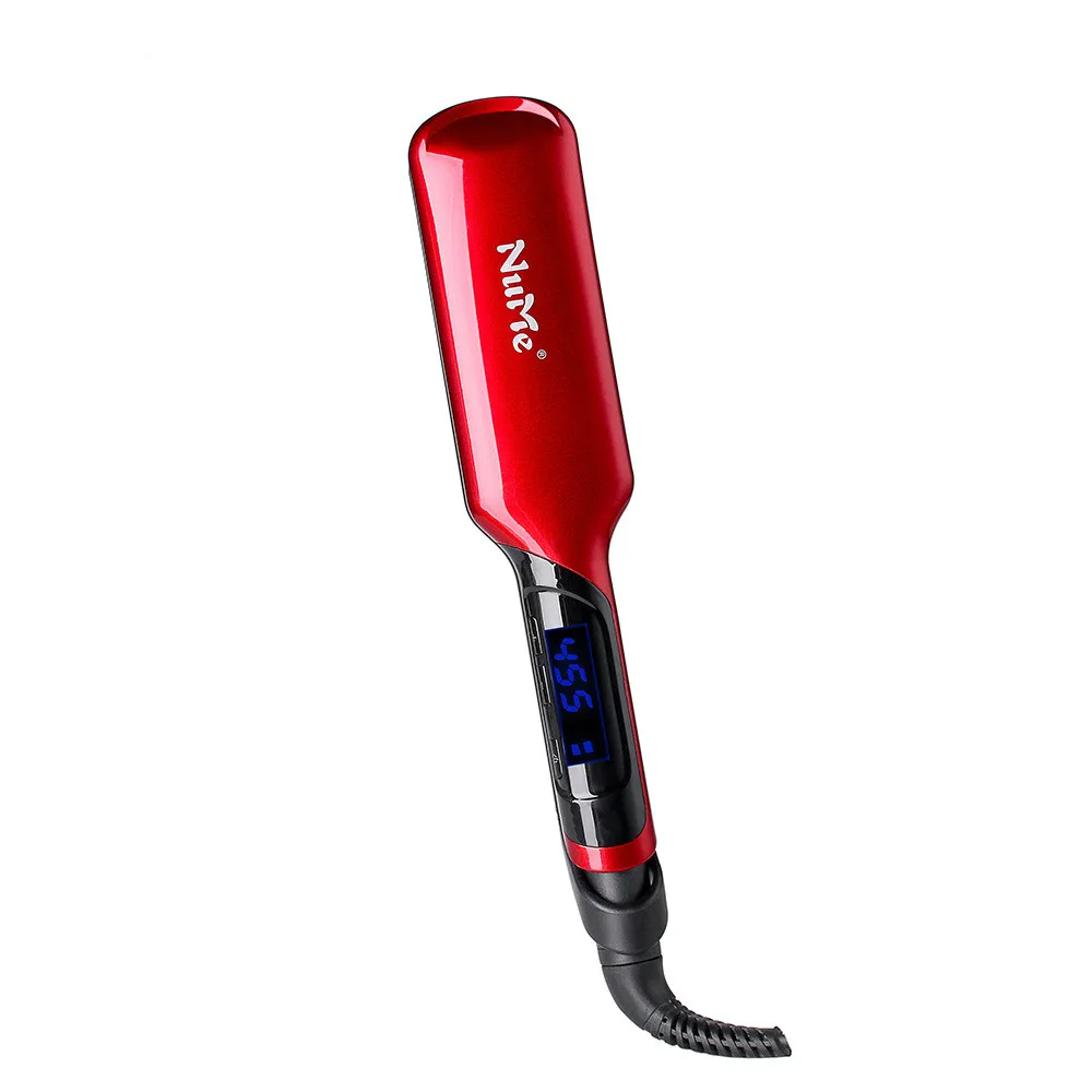 

LCD panel hair straightener 110V/220V ceramic tourmaline heating plate S9620 Freeshipping