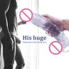 Big Dildos for Women Realistic Crystal Dildo Anal Silicone Penis Artificial Waterproof Dick Suction Cup Dildo Adult Sex Toys#j30