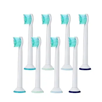 

8pcs HX6024 Generic Electric Sonic Replacement Brush Heads Fits For Philips Sonicare Toothbrush Heads Compact Soft Bristles