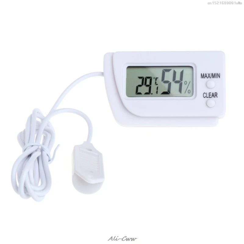 Mini Digital Temperature and Humidity Meter Incubator Pet Dog Tortoise