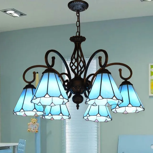 Blue Tiffany Lights Australia Gl Chandelier Kitchen Light Blue Tiffany Lights Australia Gl Chandelier Kitchen Light Fixtures Stained Hanging Lamp 5 Decorative