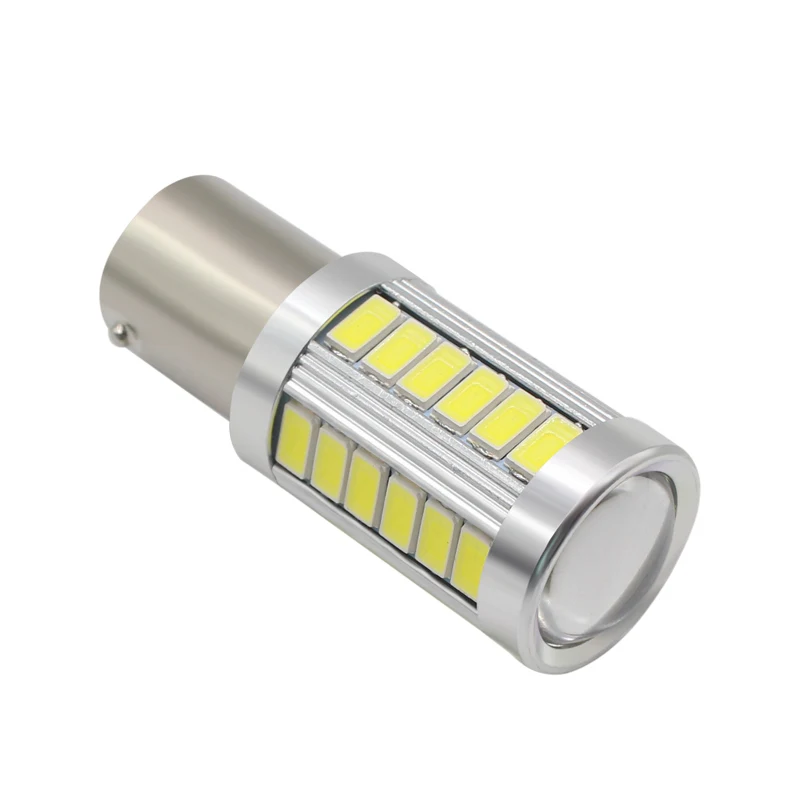 1 / 2 шт. 1156 светодиодов P21W 7506 BA15S 33SMD 5630 5730|Сигнальная лампа| |