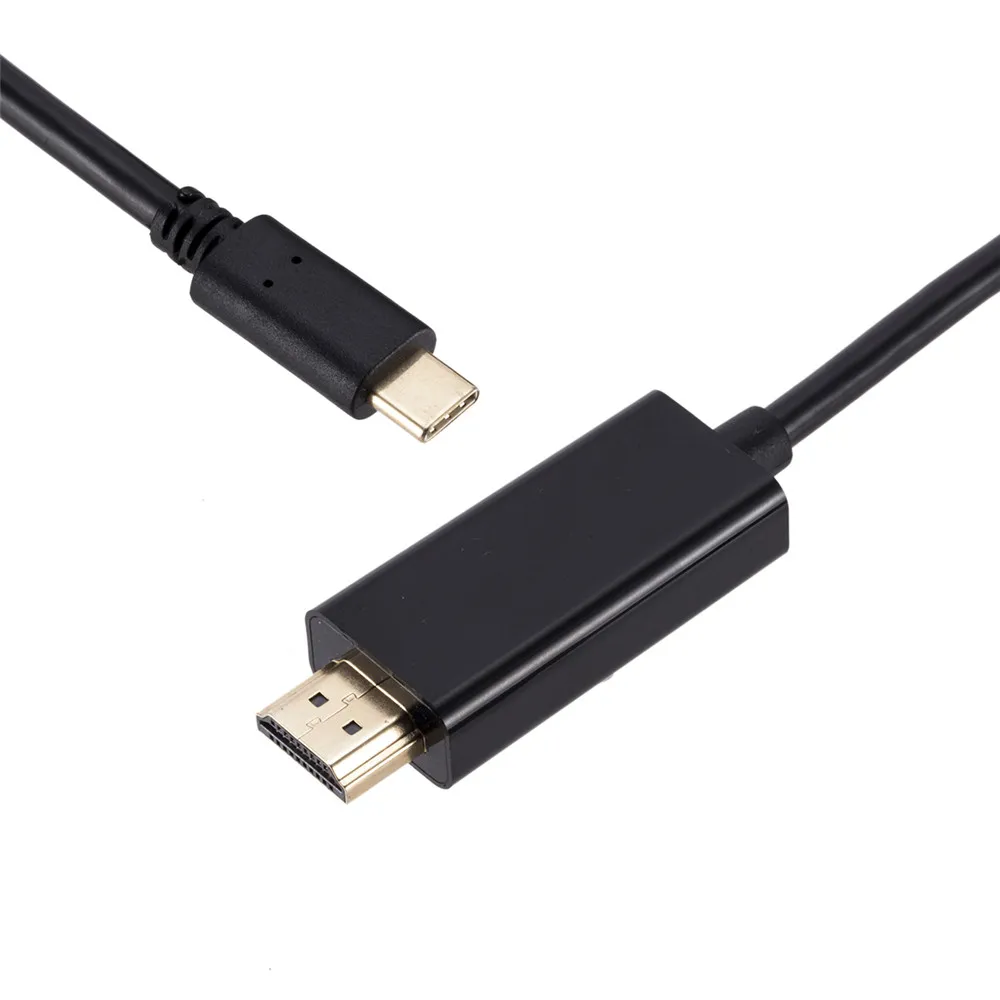 1 8 м USB C к HDMI 4K кабель адаптер Тип Thunderbolt 3 для Huawei Mate 10 MacBook Pro 2018 Galaxy S8 + C|Кабели HDMI| |