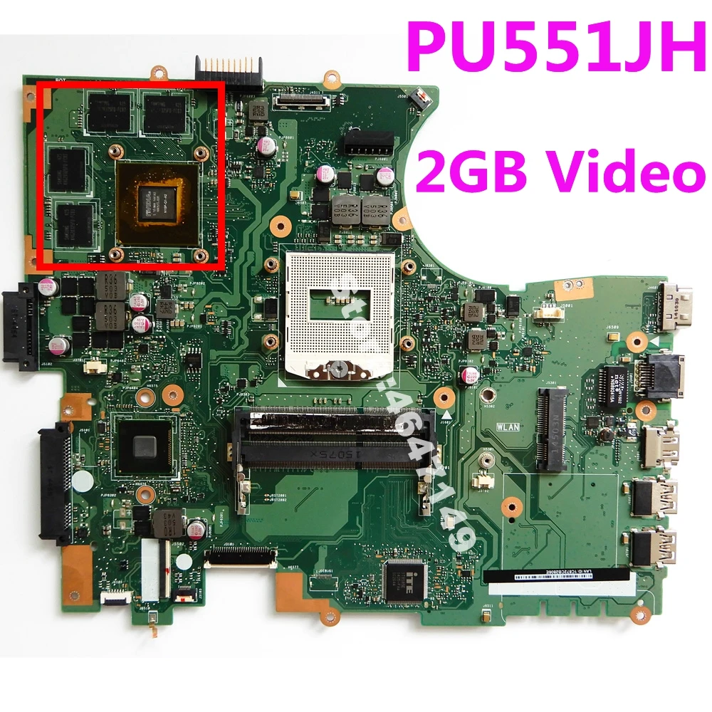 

PU551JH MB._0M/AS V2G N15P-Q1-A2 90NB07E0-R00010 Mainboard REV 2.1 For Asus PU551JH PU551J PU551 Laptop Motherboard 100% Tested