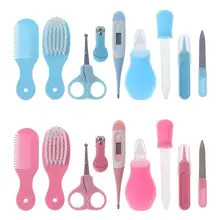 9 шт./компл., детский набор для ухода за здоровьем, маникюрные кусачки для ногтей, расческа, наждачная расческа, термометр для волос, инструмент для ухода за ребенком, детский набор для ухода, безопасность