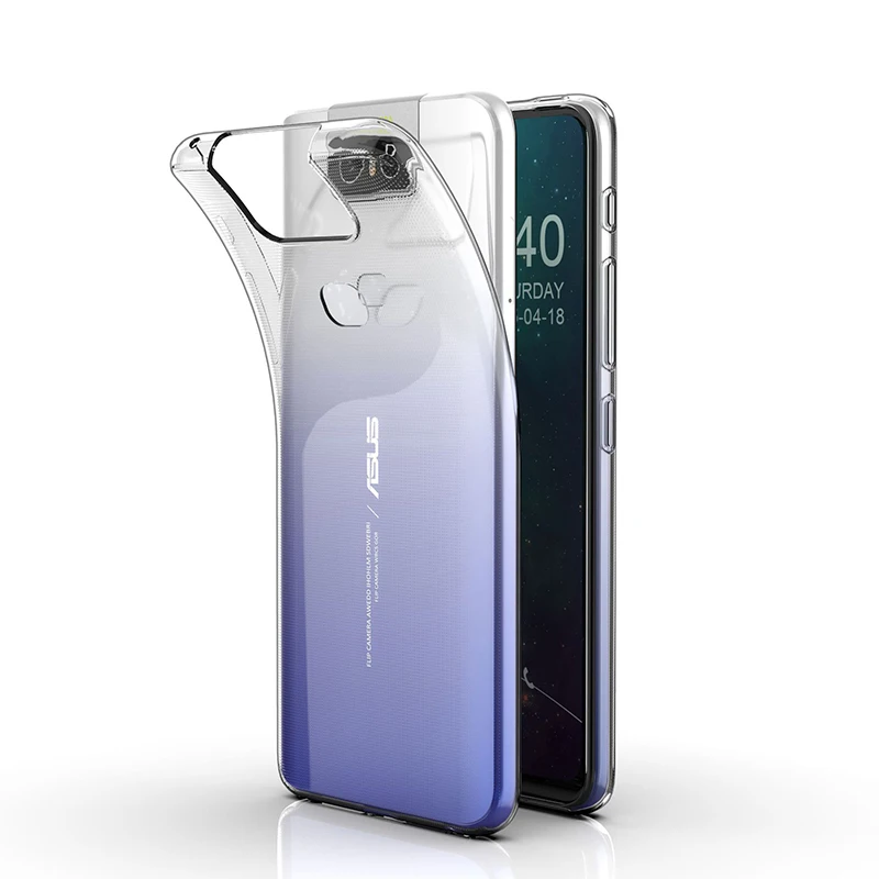 Мягкий силиконовый чехол из ТПУ Для Zenfone 6 zs630kl прозрачный противоударный 6z zs630k z