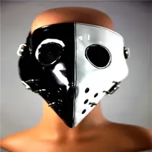 10pcs Pack New Personality Spiked font b Mask b font Punk Black And White Hit The