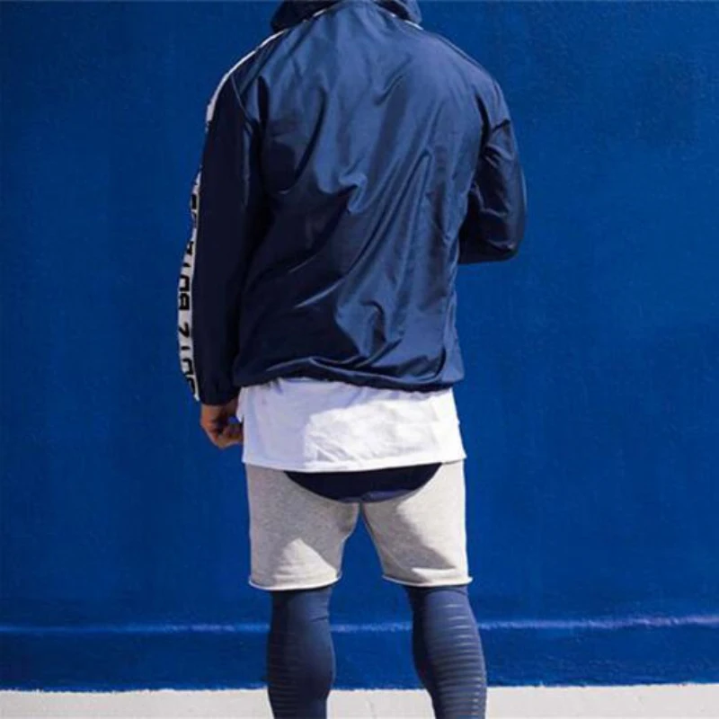 Jacket Men Sport Long Sleeved Hooded Sweatshirt (2)